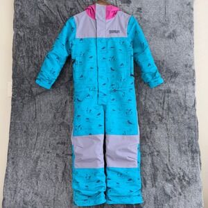 AIRBLASTER Freedom Suit Kids One Piece Ski Snow Jumpsuit Medium Teal Surfer